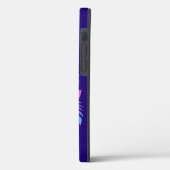 Bloemenschedel in Vaporwave-stijl Case-Mate iPhone Case (Achterkant / Links)