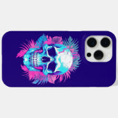 Bloemenschedel in Vaporwave-stijl Case-Mate iPhone Case (Achterkant (horizontaal))