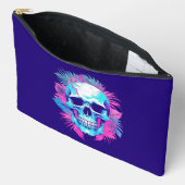 Bloemenschedel in Vaporwave-stijl Etui (Open)