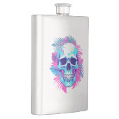 Bloemenschedel in Vaporwave-stijl Flacon (Rechts)