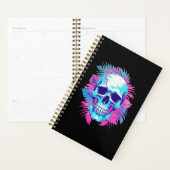 Bloemenschedel in Vaporwave-stijl Planner (Display)