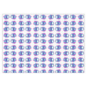 Bloemenschedel in Vaporwave-stijl Tafelkleed (Voorkant (Horizontaal))