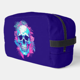 Bloemenschedel in Vaporwave-stijl Toilettasje