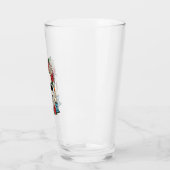 Bloemenschedel met kaarsen Halloween Glas (Links)