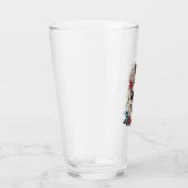 Bloemenschedel met kaarsen Halloween Glas (Rechts)