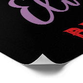 Bloemenschedel Rood / Paarse Halloween Welkomstbor Poster (Hoek)