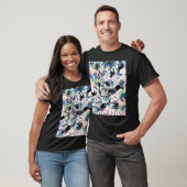 Bloemenschedel T-shirt (Unisex)