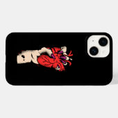 Bloemenschedel telefoonhoesje | Gothi iPhone / iPa Case-Mate iPhone Case (Achterkant (horizontaal))