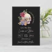 Bloemenschedel Tot de dood ons scheidt Save the Da Kaart (Staand voorkant)