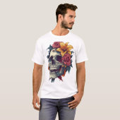 Bloemenschedelbloei T-shirt (Voorkant volledig)
