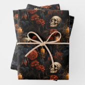 Bloemenschedels collectie inpakpapier (In situ)