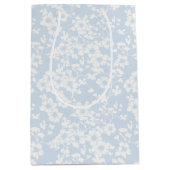 Bloemenscherm - Poederblauw Medium Cadeauzakje (Voorkant)