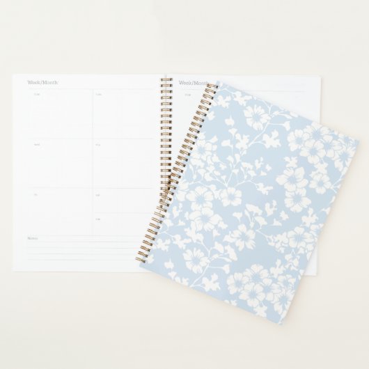 Bloemenscherm - Poederblauw Planner (Display)