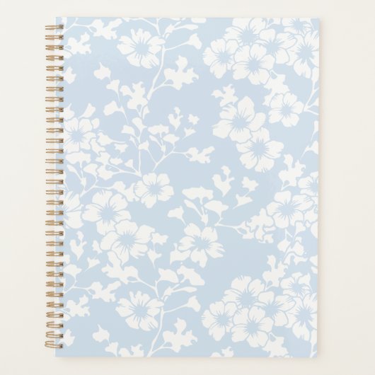 Bloemenscherm - Poederblauw Planner (Voorkant)
