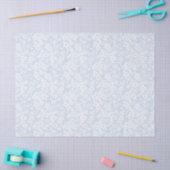 Bloemenscherm - Poederblauw Tissuepapier (Craft)