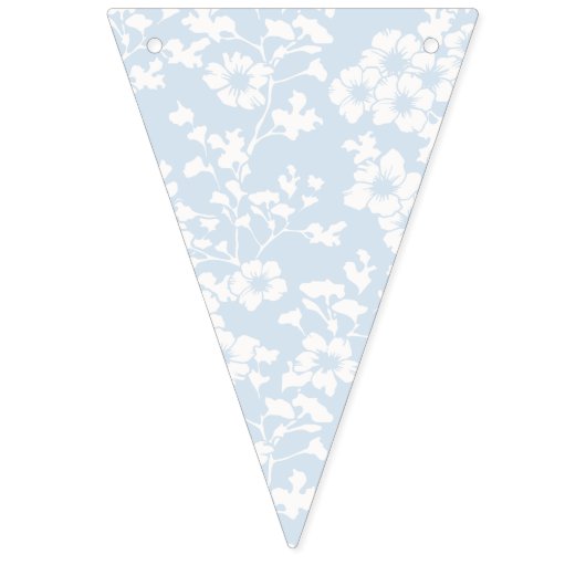 Bloemenscherm - Poederblauw Vlaggetjes (Eerste vlag)