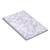 Bloemenscherm - Stof Lavendel Notitieboek (Rechterzijde)