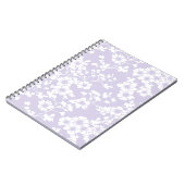 Bloemenscherm - Stof Lavendel Notitieboek (Linkerzijde)
