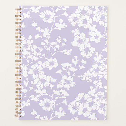 Bloemenscherm - Stof Lavendel Planner (Voorkant)