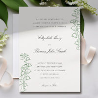 Bloemenschets Lijst Lily Valley Formal Wedding