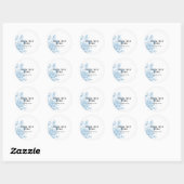Bloemenschets Ronde Sticker (Vel)