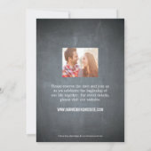 Bloemenschetsel Save The Date - Schoolbord (Achterkant)