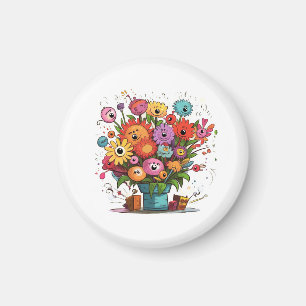 Bloemenschild Bloemen, magneet cadeau, elke gelege