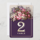 Bloemenschilderij Feesttafel Nummer Kaarten (Achterkant)