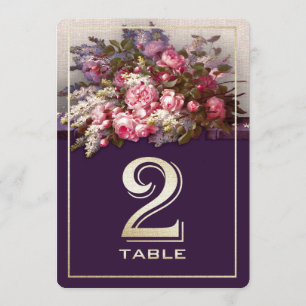 Bloemenschilderij Feesttafel Nummer Kaarten