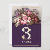 Bloemenschilderij Feesttafel Nummer Kaarten (Achterkant)