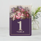 Bloemenschilderij Feesttafel Nummer Kaarten (Staand voorkant)