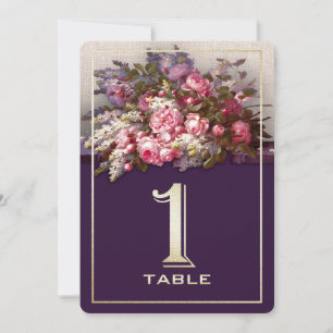 Bloemenschilderij Feesttafel Nummer Kaarten