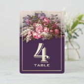 Bloemenschilderij Feesttafel Nummer Kaarten (Staand voorkant)