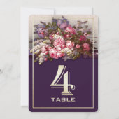 Bloemenschilderij Feesttafel Nummer Kaarten (Achterkant)