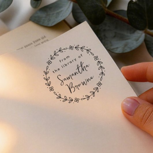 Bloemenschilderij kalligrafie uit de bibliotheek v rubberstempel