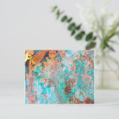 Bloemenschildering Briefkaart (Staand voorkant)