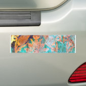 Bloemenschildering Bumpersticker (Op auto)