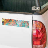 Bloemenschildering Bumpersticker (Op Truck)