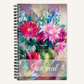 Bloemenschildering dagboek notitieboek (Voorkant)