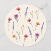 Bloemenschildering in waterverf Moederdag Brunch Kaart (Achterkant)