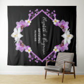 Bloemenschildering in waterverf Trouwfotobooth Ach Wandkleed (In Situ (horizontaal))