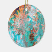 Bloemenschildering Keramisch Ornament (Links)