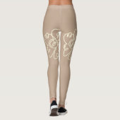 bloemenschildering leggings (Achterkant)