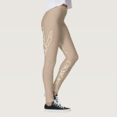 bloemenschildering leggings (Rechts)