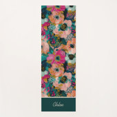 Bloemenschildering naam  yogamat (Voorkant)