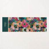Bloemenschildering naam  yogamat (Voorkant (horizontaal))