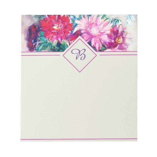 Bloemenschildering Notitieblok (Voorkant)