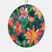 Bloemenschildering patroon Ornament (Links)