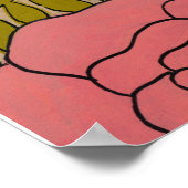 Bloemenschildering Poster Kunstprint (Hoek)