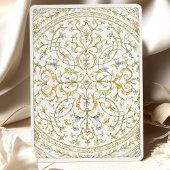 Bloemenschildering Rococo Lijst Bruiloft Kaart